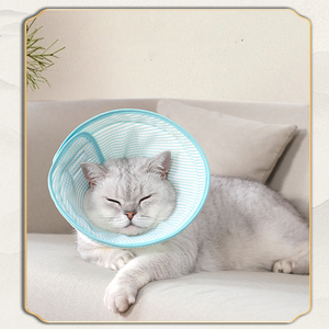 कारखाने बिल्ली एलिज़ाबेस्थान चीनी शैली समायोज्य कॉलर पालतू वसूली विरोधी चिकित्सा नरम कुत्ते शंकु कॉलर - Product Image 2