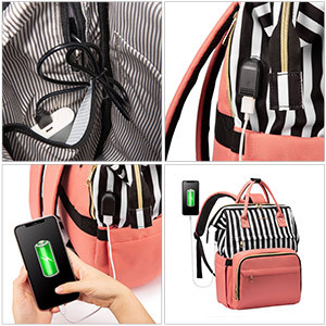 LOVEVOOK 2021 Mochilas de Viaje al por Mayor de <span class=keywords><strong>14</strong></span>, 15.6 y 17 <span class=keywords><strong>Pulgadas</strong></span> con Puerto de Carga USB, Bolsos para <span class=keywords><strong>Mujer</strong></span>, <span class=keywords><strong>Mochila</strong></span> Escolar para <span class=keywords><strong>Portátil</strong></span> - Product Image 6