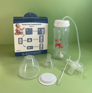 Nuevos Productos <span class=keywords><strong>para</strong></span> Bebés, Biberones 3 en 1 Manos Libres, Logotipo Personalizado, Biberón de Leche <span class=keywords><strong>para</strong></span> Bebés Recién Nacidos, Libre de BPA, de Polipropileno - Product Image 1