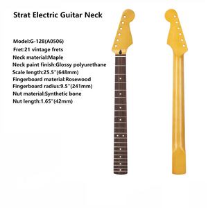 Manche de <span class=keywords><strong>guitare</strong></span> électrique <span class=keywords><strong>Vintage</strong></span> ST 6 cordes 21 frettes en érable canadien avec manche de touche en palissandre pour <span class=keywords><strong>guitare</strong></span> <span class=keywords><strong>Fender</strong></span> Start vente en gros - Product Image 2