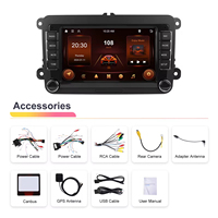 Autoradio Android Podofo 7'' avec CarPlay/Android Auto sans fil, GPS, WIFI, FM, RDS pour VW/PASSAT/SKODA/POLO/FABIA/GOLF 5/6