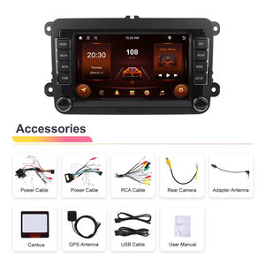 Autoradio dédié au groupe VW, Podofo 7 pouces, Android, CarPlay sans fil, Android Auto, GPS, WiFi, FM, RDS - Product Image 6