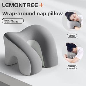 Oreiller de sieste <span class=keywords><strong>en</strong></span> soie de lait pour bureau, salle de classe, étudiants, pause déjeuner, utilisation sur table, enfants et positions allongées - Product Image 1