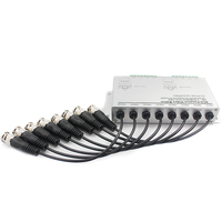 Hub Balun Vidéo Passif 8 Canaux 4K 8MP BNC vers RJ45 pour Surveillance de Sécurité