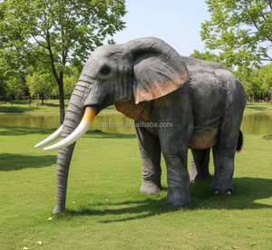 Disfraz de <span class=keywords><strong>Elefante</strong></span> Realista para Adultos, Traje Animatrónico de Animal Caminante con Sonido y Función de Movimiento para Espectáculos y Eventos - Product Image 2