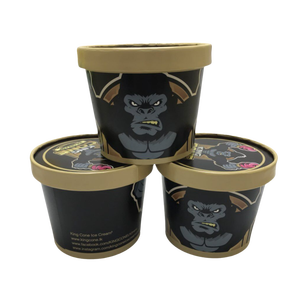 Biodegradable Custom <b>Disposable</b> Ice Cream <b>Cups</b> 2.5oz 4oz 5oz 6oz 8oz 10oz Wholesale Ice Cream Paper <b>Cup</b> With Lids and Spoon - Product Image 1