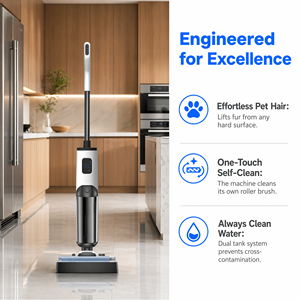 PGT803 Pro Wet Dry <b>Floor</b> Washer 3-in-1 Vacuum <b>Mop</b> Self-Cleaning Dual Tanks Pet Hair - Product Image 3