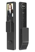 Serrure de porte intelligente avec caméra, reconnaissance faciale 3D, empreintes digitales, RFID sans clé, interphone numérique, application Tuya et WiFi