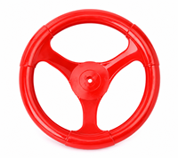 Volant de direction en plastique rouge LECHUANG LC-SW240 240 mm pour machine d'amusement à monnayeur pour enfants