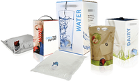 Sac aseptique transparent avec robinet distributeur pour boîte de 5L/10L/20L pour l'emballage de champagne, vodka, bière, eau minérale