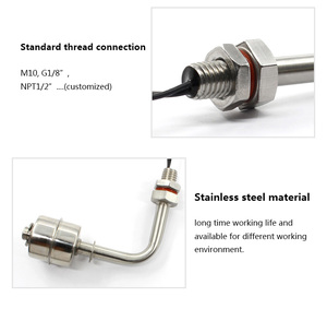 Interruptor de Nivel de Agua de Acero Inoxidable 304 para Alta Temperatura, Montaje Roscado de 90mm, Precisión del 0.1%, 0-220V, para Calderas de Vapor - Product Image 3
