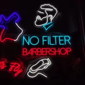 <span class=keywords><strong>ป</strong></span>้ายไฟนีออนโฆษณาทรงผมผู้ชายแบบปรับแต่งได้ โมดูล LED ใช้พลังงานแบตเตอรี่ กันน้ำระดับ IP54 ตั้งพื้นได้ หลายสี - Product Image 4