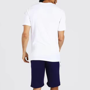 Comfortable Stylish Casual Mens T Shirt and Shorts <b>Set</b> Breathable Short Sleeve 100% Cotton Summer High Quality Men <b>Twin</b> <b>Sets</b> - Product Image 3
