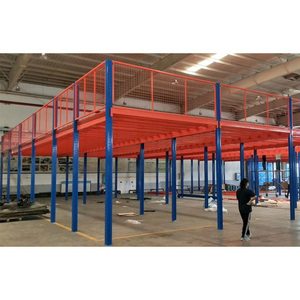 Tùy chỉnh công nghiệp đa cấp kim loại nặng nhiệm vụ lửng Loft Kệ Modular kho nền tảng thép lửng kệ - Product Image 3