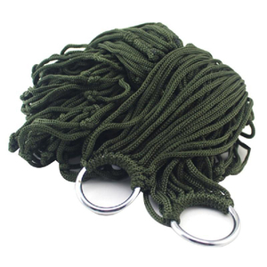 <span class=keywords><strong>Hamac</strong></span> maillé en corde de nylon <span class=keywords><strong>pour</strong></span> filet de couchage extérieur Portable Camping <span class=keywords><strong>jardin</strong></span> plage cour voyage balançoire lit suspendu 150kg capacité tout - Product Image 5