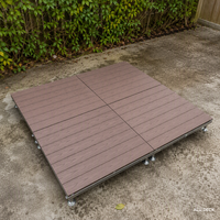 Système de terrasse en WPC en gros pour plateforme événementielle de mariage, terrasse extérieure étanche, conception personnalisée, fourniture directe usine