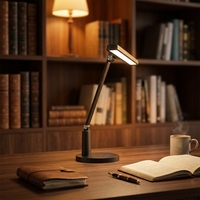 Lampe de table LED haut de gamme 18W, CRI 95, protection oculaire, lumière de lecture, support en aluminium, gradation intelligente, lampe de bureau