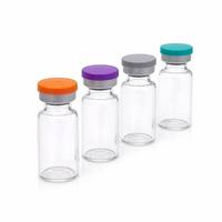 Flacon en verre à col serti pour pénicilline, 5 ml à 100 ml, avec bouchon – Vente en gros