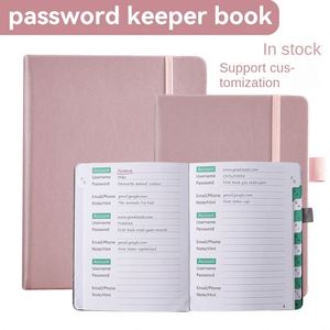 Carnet de mots de passe spirale personnalisé avec onglets A-Z, format A6, journal de poche, index de connexion Internet, page d'indexation, livre de suivi des adresses et mot de passe - Product Image 2