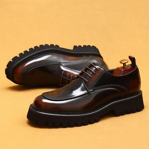 Nouvelles chaussures habillées en cuir pour hommes - chaussures habillées formelles en cuir de haute qualité à bout pointu et à lacets - Product Image 3