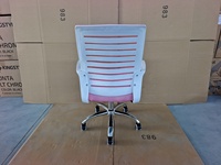 Chaise de bureau pivotante rose en maille intégrale pour femmes et jeunes filles, importée, en promotion