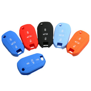 Housse de protection en Silicone pour clé de voiture, pour Dongfeng Citroen New Elysee C3 Xr C5 C4 C6, Protection antichoc et solaire - Product Image 2