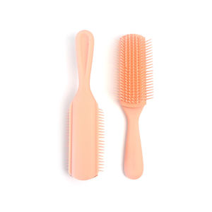 <span class=keywords><strong>Denman</strong></span>-cerdas suaves para mujer, 9 filas, Logo personalizado, Color rosa, Pin rizado de nailon, <span class=keywords><strong>cepillo</strong></span> de pelo para desenredar - Product Image 1