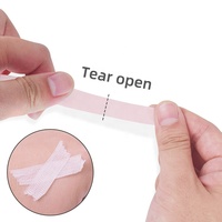Bande adhésive en gel de silicone médical pour extensions de cils, pour peaux sensibles, non-tissée, sans peluches, patchs sous les yeux pour maquillage, outil de beauté fabriqué à la machine