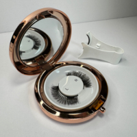 Faux cils magnétiques en vison doux de haute qualité, réutilisables, auto-adhésifs, magnétiques double face, vente en gros