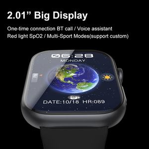 Montre connectée T8PLUS transfrontalière, écran AMOLED, Android, carrée, IP68, modes sportifs multiples, fréquence cardiaque, aluminium, silicone, magnétique - Product Image 2