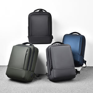 Sac à dos d'affaires pour homme à grande capacité avec logo personnalisé, imperméable, pour ordinateur portable de 17,3 pouces, sac de voyage haut de gamme en Oxford - Product Image 3