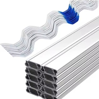 Canal de verrouillage de film de serre galvanisé/aluminium Profil de verrouillage de canal Wiggle Wire