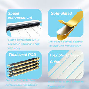 สายต่อการ์ดจอ PCIe 4 PCIe ความยาวปรับแต่งความเร็วสูงย้อนกลับได้4.0กับ <span class=keywords><strong>X16</strong></span> Riser - Product Image 4