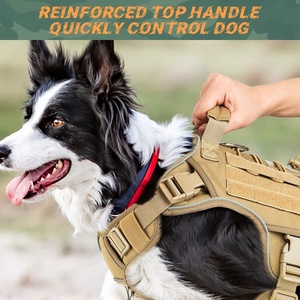 カスタム作業用ハーネス訓練用戦術大型犬狩猟用調節可能ストラップナイロン/ポリエステルペットハーネス - Product Image 2