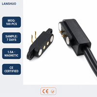 Cable USB de Nailon de 2.8mm con Conector Magnético de 2 Pines de Aleación de Cobre, 1.5A, IP20, 36V, para Dispositivos Portátiles, Buen Precio