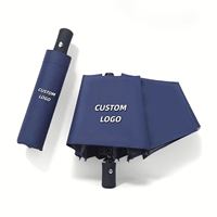 Parapluie promotionnel incassable grande taille, long, à ouverture automatique, coupe-vent et imperméable pour événements extérieurs