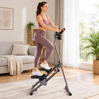 Appareil de cardio-training pour la maison : Stepper d'escalade d'intérieur avec compteur LCD et pédales antidérapantes