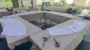 Hamac d'eau vert 4in1 2-pack piscines gonflables <span class=keywords><strong>haricot</strong></span> marin quai flottant jetée adultes bateaux à rames hamac chaise hamac - Product Image 4
