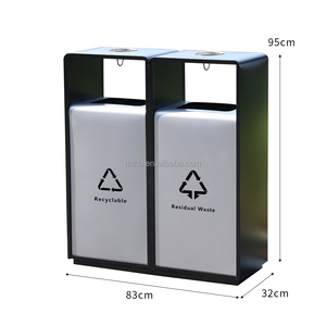 상업용 50L 분류형 거리용 대용량 쓰레기통 사무실 재활용 쓰레기통 쇼핑몰용 - Product Image 6