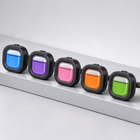 Clips de parfum pour grille d'aération de voiture compacte avec inserts aromatiques colorés, diffuseur d'huiles fraîches longue durée