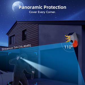 Năng lượng mặt trời ngoài trời báo động ánh sáng với cảm biến chuyển động và PIR hồng ngoại Detector không thấm nước ABS chất liệu - Product Image 5