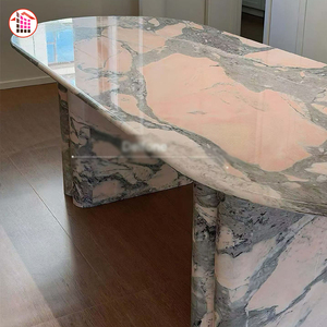 Mármol Rosa <span class=keywords><strong>Bulgari</strong></span> Natural de Lujo, Gran Losa con Diseño de Libro, para Cubierta de Mesa de Comedor, Mueble de Baño y Revestimiento de Paredes - Product Image 5