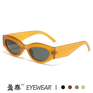 แว่นกันแดดทรงแคทอาย Yingtai Eyewear ป้องกันรังสียูวี 400 กรอบพลาสติก แฟชั่นสำหรับผู้หญิง - Product Image 2