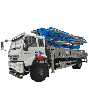 JIUHE Hydraulic Diesel 58m Concrete Pump Truck <b>Mounted</b> Concrete Pump 2019 Year 58m HB62V With High Power Diesel <b>Engine</b> Hot Sale - Product Image 1