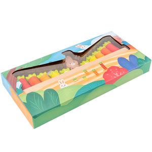 Jouets éducatifs en bois pour enfants, blocs de construction en forme de lapin, équilibre, mathématiques, <span class=keywords><strong>jeu</strong></span> interactif pour la <span class=keywords><strong>maternelle</strong></span>, certifié EN71 - Product Image 4