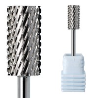 Outils pour ongles : Poudre de trempage, Grande fraise à ongles 5XC, Fraise à ongles professionnelle Berra 5 en 1 à coupe croisée pour manucure électrique
