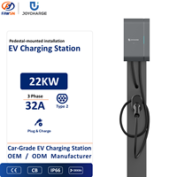 Chargeur AC pour véhicules électriques OEM ODM triphasé 400V avec connecteur Type 2, compatible OCPP, IP66, certifié CE, pour centres commerciaux (approvisionnement en gros)