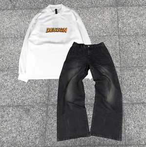 Sudadera de Forro Polar Grueso con Cierre y Cuello Redondo, Manga Larga, Holgada, de Algodón Ecológico de Alta Calidad, Venta al Por Mayor - Product Image 2