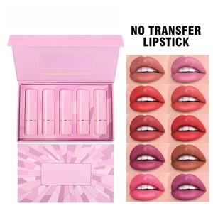 Etiqueta privada Textura ligera Vegan Cruelty Free 5PCs Juego de pintalabios mate de larga duración - Product Image 4