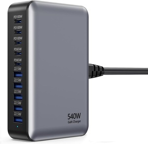 Vente dirigée en usine 540W Gan4 <span class=keywords><strong>chargeur</strong></span> rapide PD 3.0 Compatible 5A <span class=keywords><strong>5C</strong></span> prise murale Portable pour <span class=keywords><strong>iPhone</strong></span> <span class=keywords><strong>chargeur</strong></span> de bureau 10 ports pour - Product Image 2